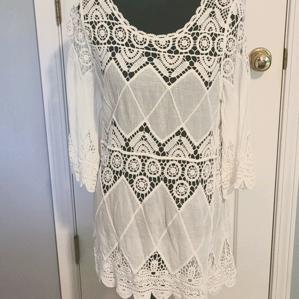 Super Cute White Swim Cover-up
